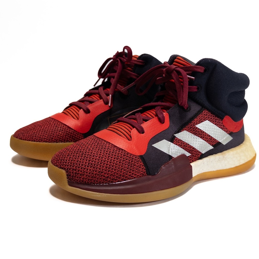 Adidas Marquee Boost Mid Red Burgundy Black Men's 4.5 Youth Basketball